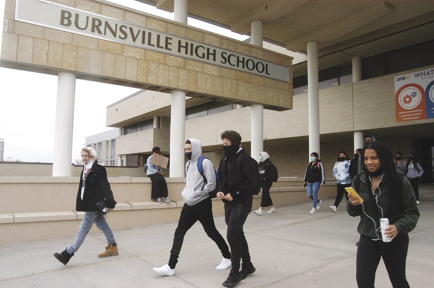 About 100 at BHS join walkout